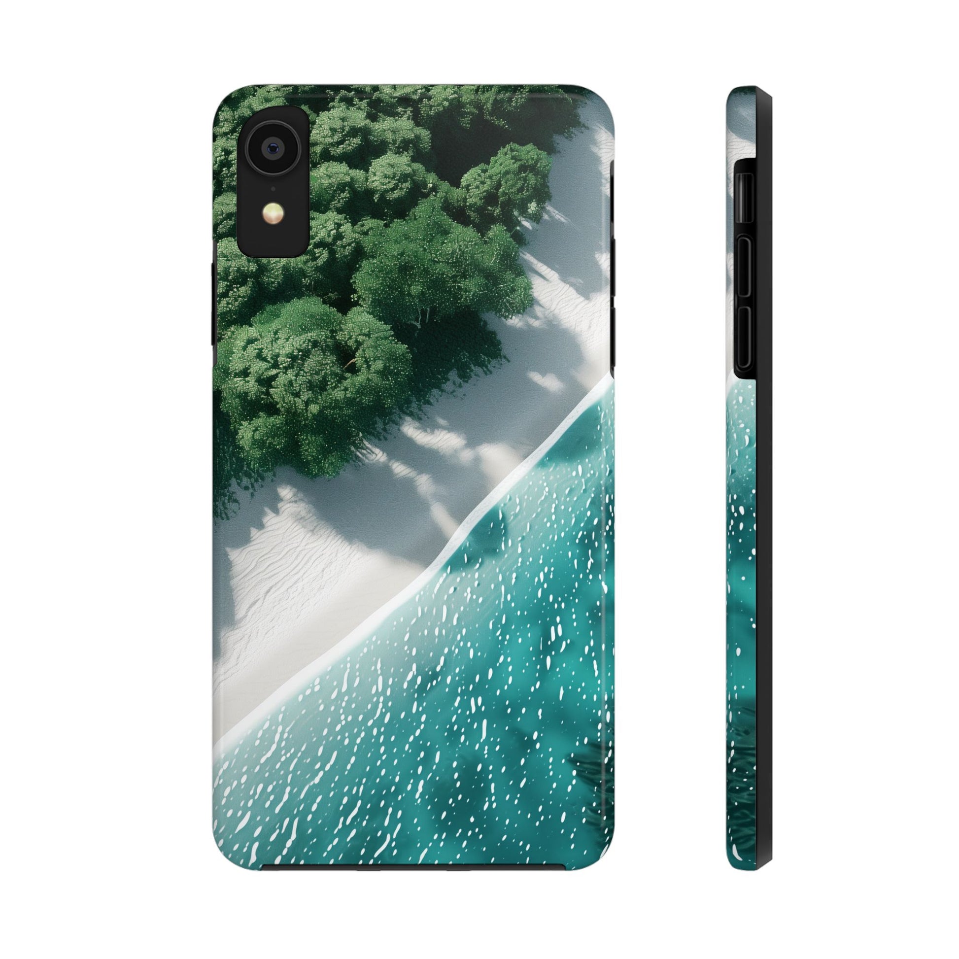 Beach Bliss: Durable iPhone Case with White Sands & Turquoise Waters