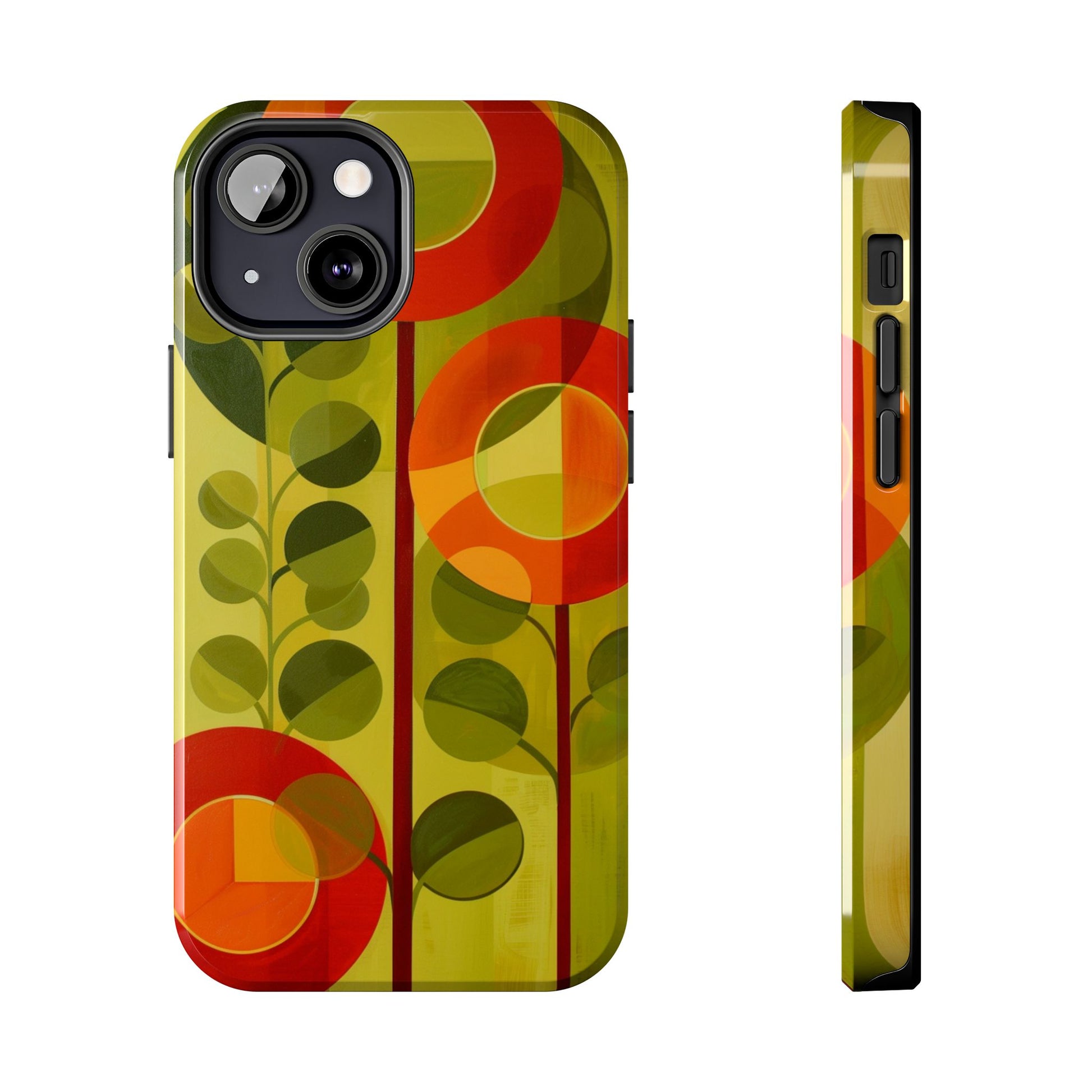 Atomic Flower Phone Case, Mid-Mod Phone Case, Artwork iPhone Case, Unique Floral Pattern Phone Case, Art Deco, Minimalist, Tough Iphone Case