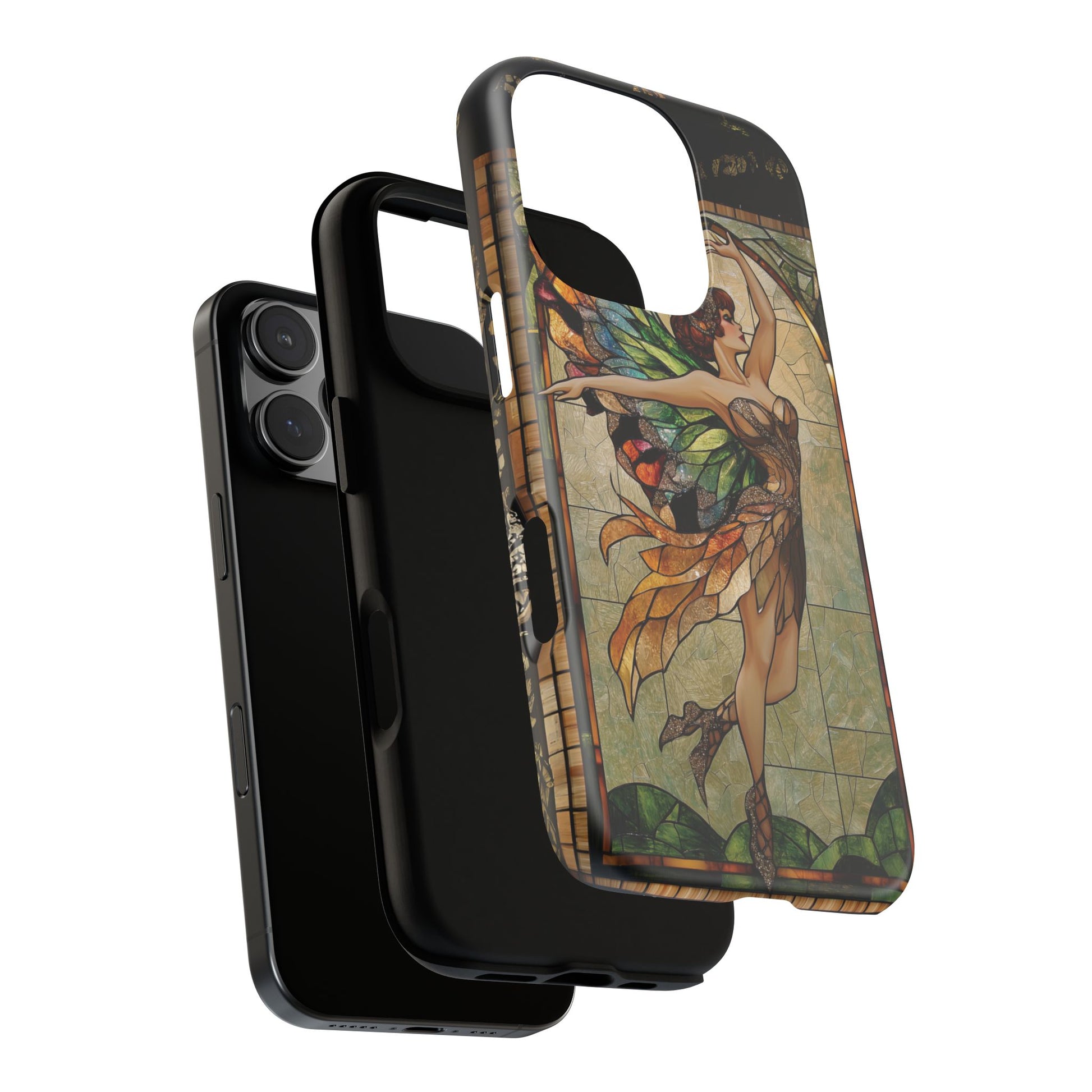 Fairy Phone Case Art Deco Woman Phone Case 1920s Art Nouveau Design in Stained Glass Alphonse Mucha Style Gatsby Style Poster