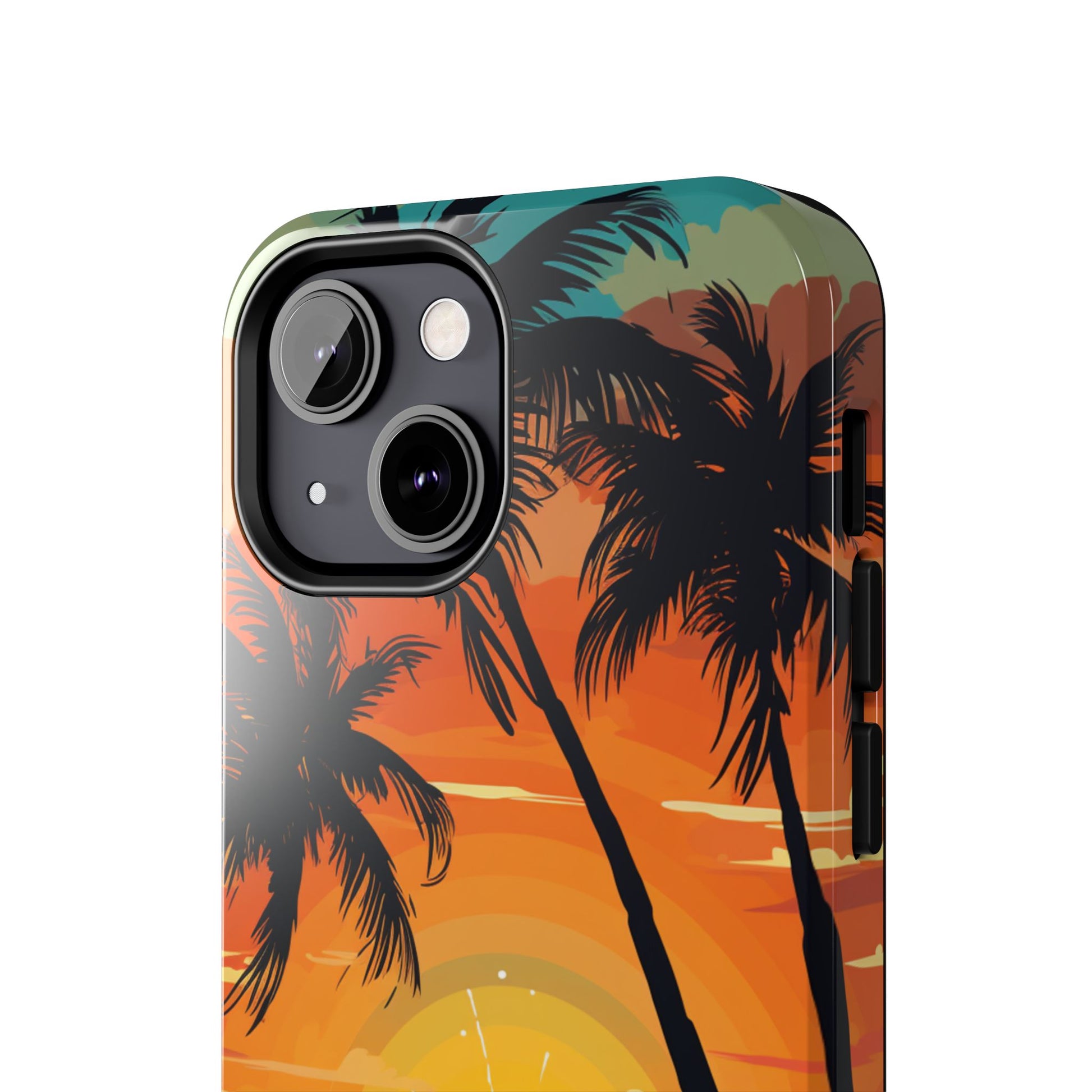 Palm Trees and Sunsets Tough iPhone Cases