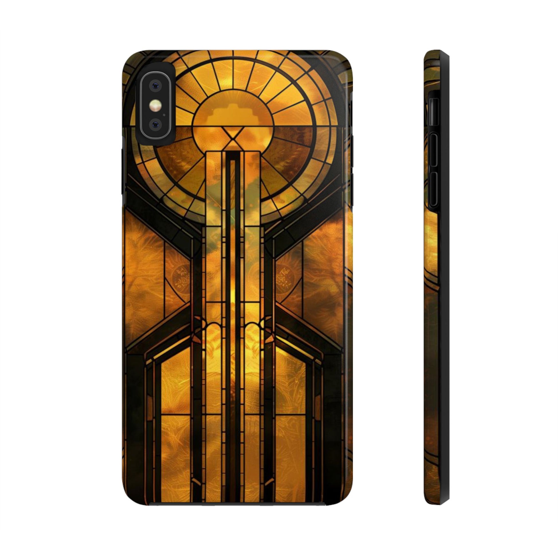 Durable Noir Art Deco Golden Design iPhone Cover - Stylish and Protective Phone Case on Etsy - Art Deco Gift