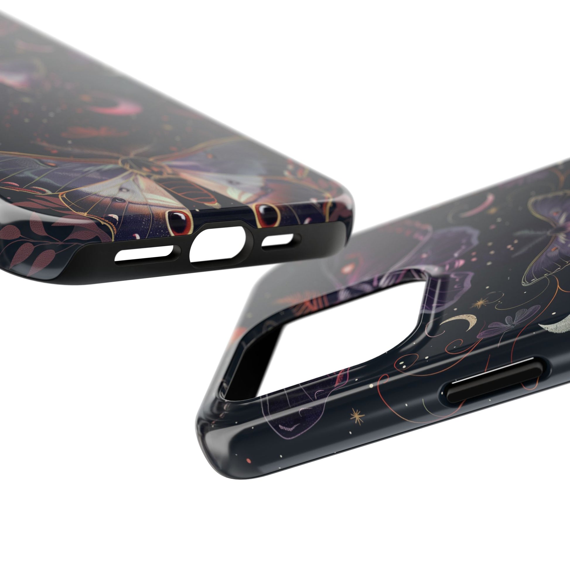 B Dark Academia Mystical Phone Case, Mystical Moth Phone Case, Vintage Magic Witchcraft iPhone Cover, Esoteric Nature Art, iPhone 15 Pro Max