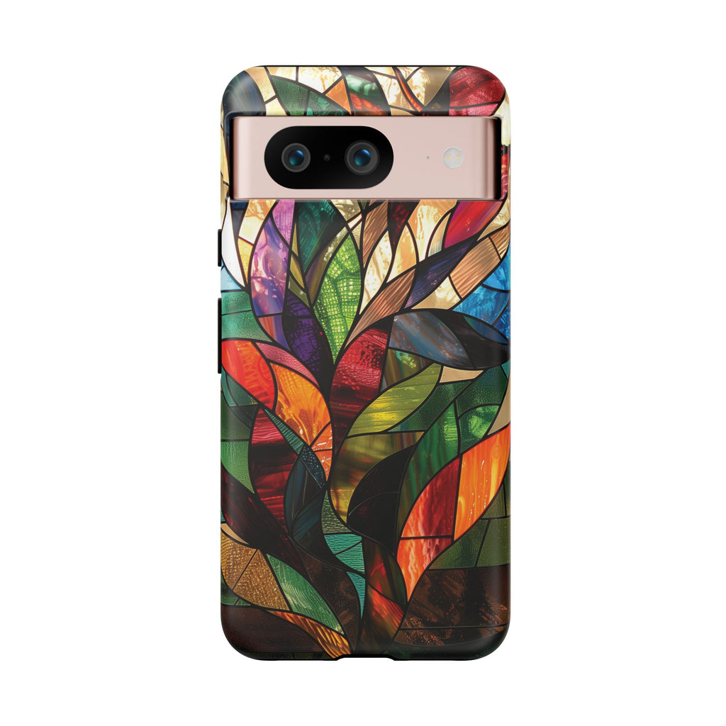 Frank Lloyd Wright Inspired Stained Glass Phone Case Mid Mod Geometric Artistic Architectural Design Art Deco iphone 13 14 15 16 Pro Max