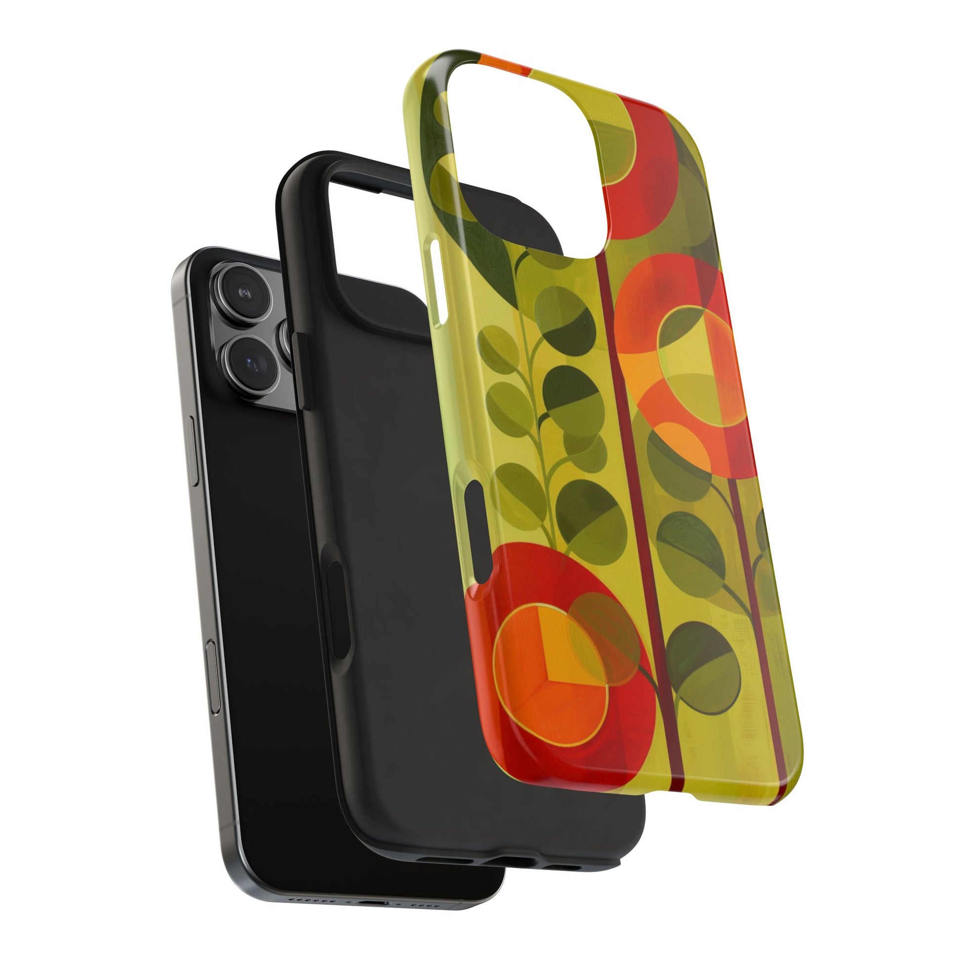 Atomic Flower Phone Case, Mid-Mod Phone Case, Artwork iPhone Case, Unique Floral Pattern Phone Case, Art Deco, Minimalist, Tough Iphone Case
