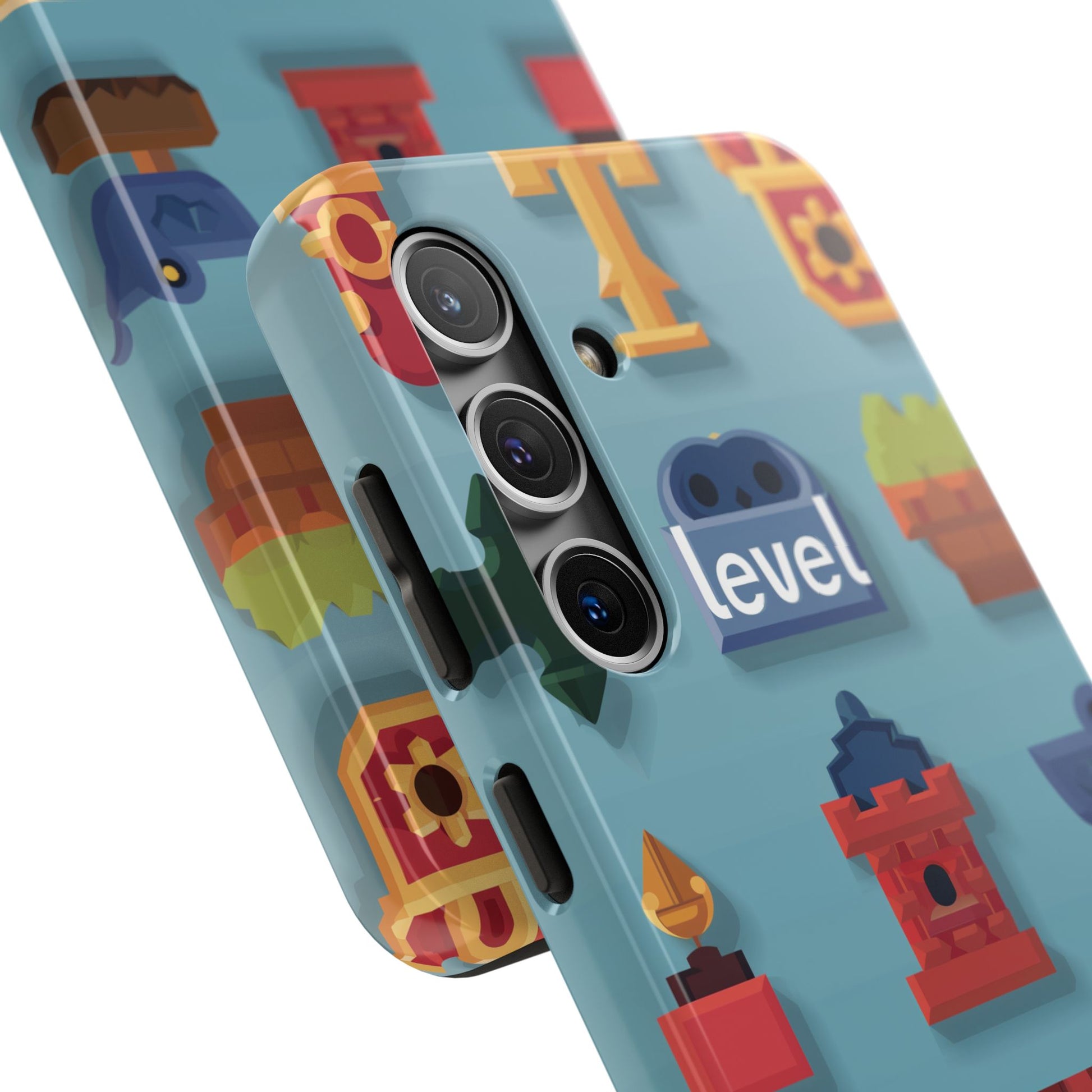 Pixel Art Video Game Level Up Phone Case, Retro Gaming Design, Geeky Gamer Phone Cover, Unique Video Game Art Accessories