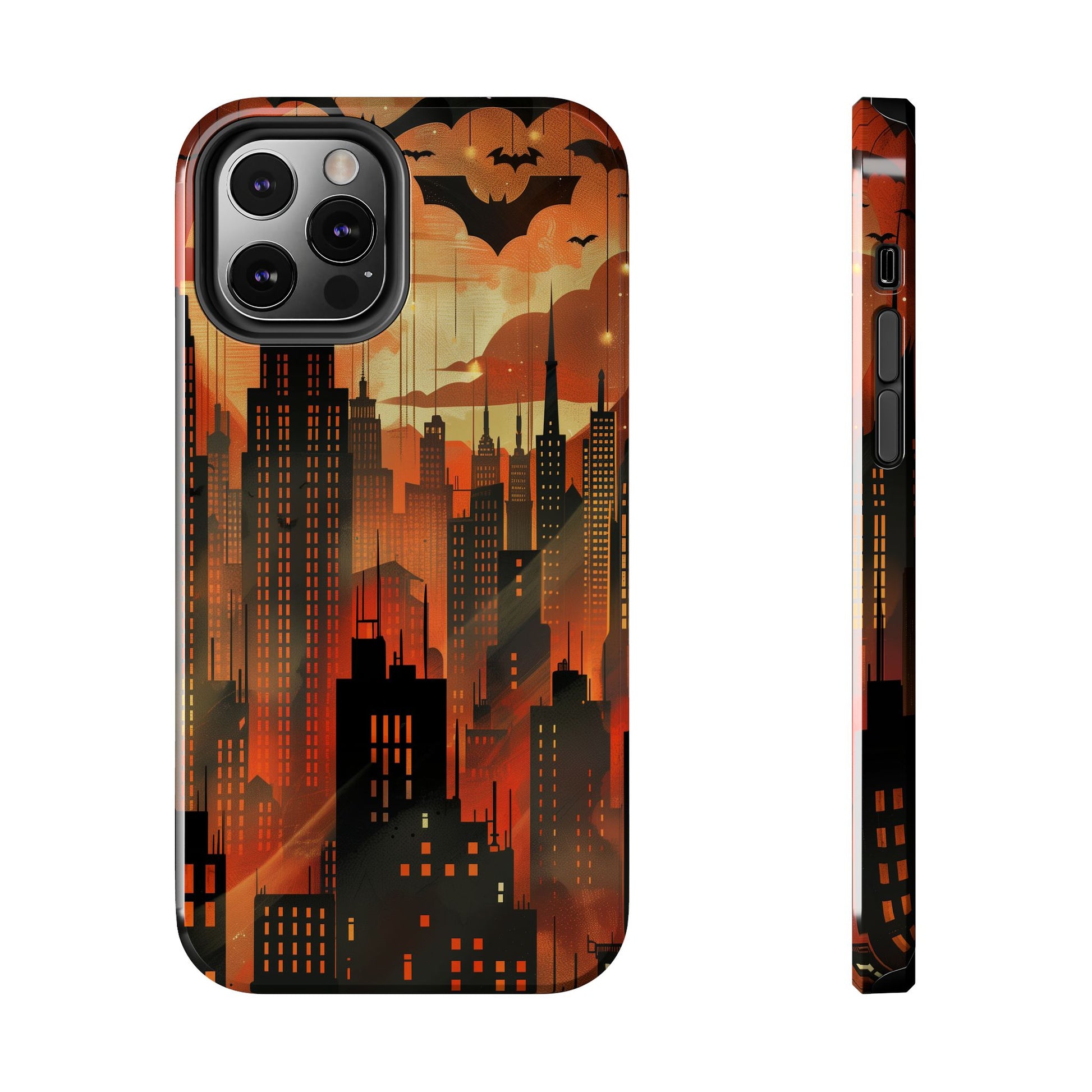 Batman Inspired Phone Case - Gotham Art Deco Style - Comic Book Hero Phone Cover - Unique Superhero Accessory