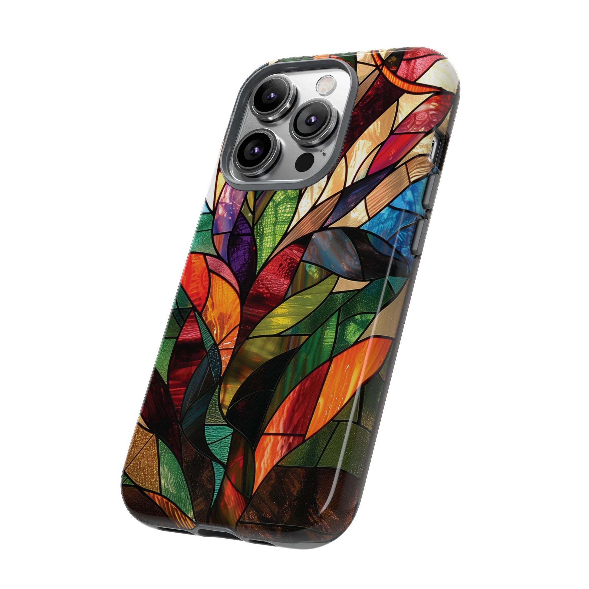 Frank Lloyd Wright Inspired Stained Glass Phone Case Mid Mod Geometric Artistic Architectural Design Art Deco iphone 13 14 15 16 Pro Max