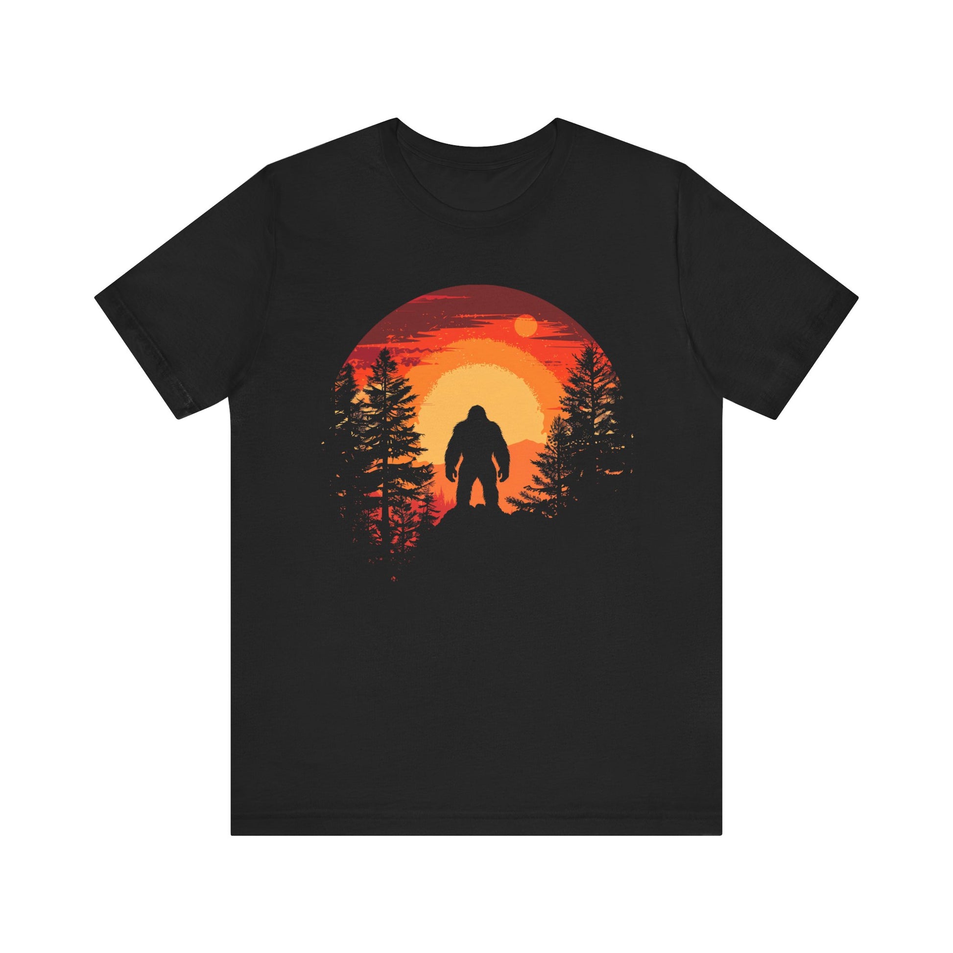 Bigfoot Tshirt, Bigfoot Sunset Tshirt, Camping Shirt, Outdoors Shirt, Bigfoot Sunset Shirt, Shirt for Camping, Camping Trip Shirt
