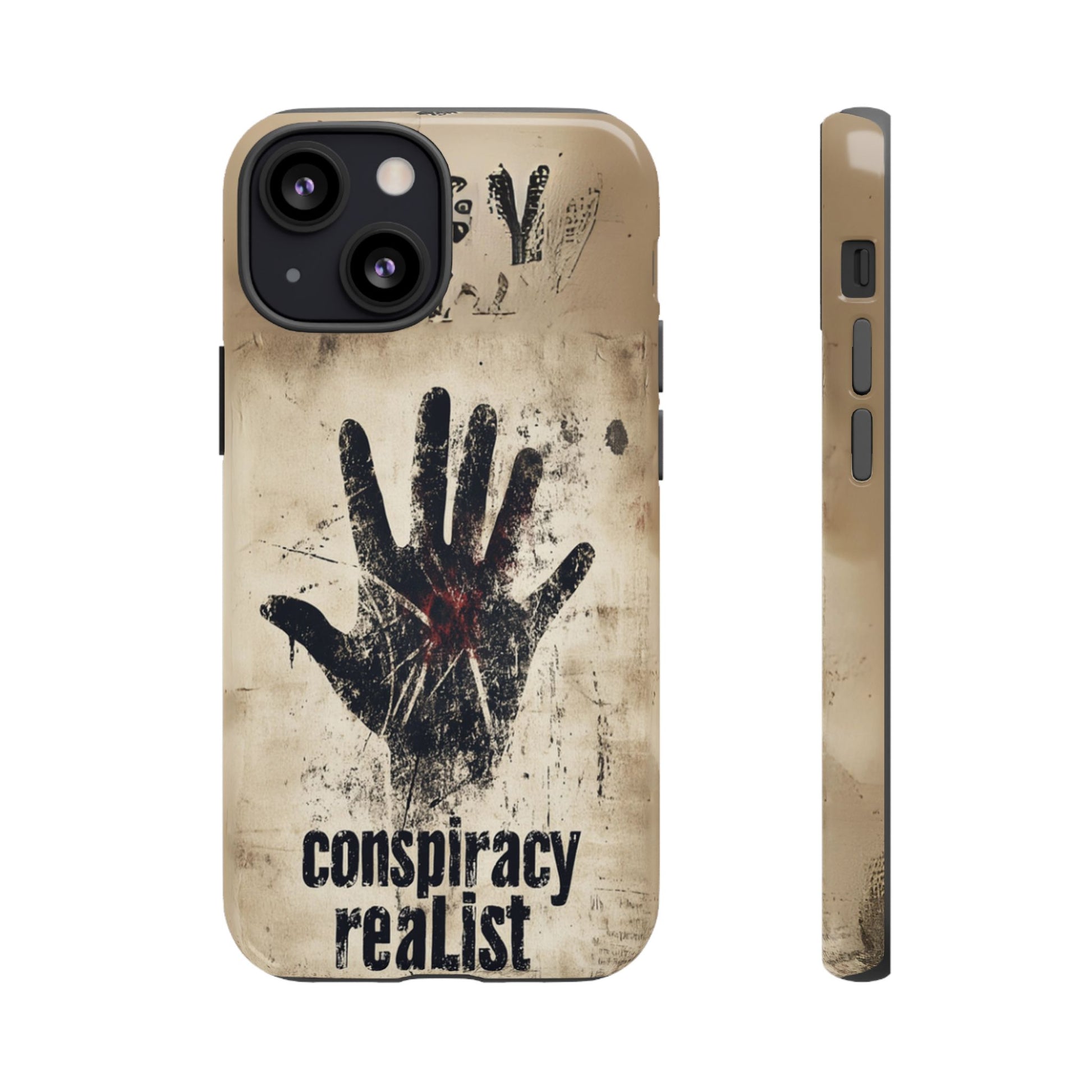 Conspiracy Theories Paranormal Mystery UFO X-Files Inspired Ghostly Hand Conspiracy Realist Cryptid iPhone 13 14 15 16 Pro Max Galaxy Pixel