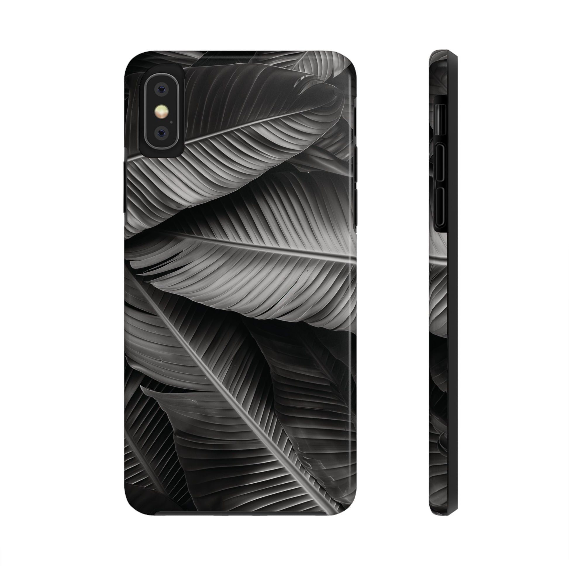 Custom Palm Leaf Phone Case, Palm Tree Phone Case, Tropical Leaf Design, Summer iPhone Cover, Black and White iPhone Case, iPhone 15 Pro Max