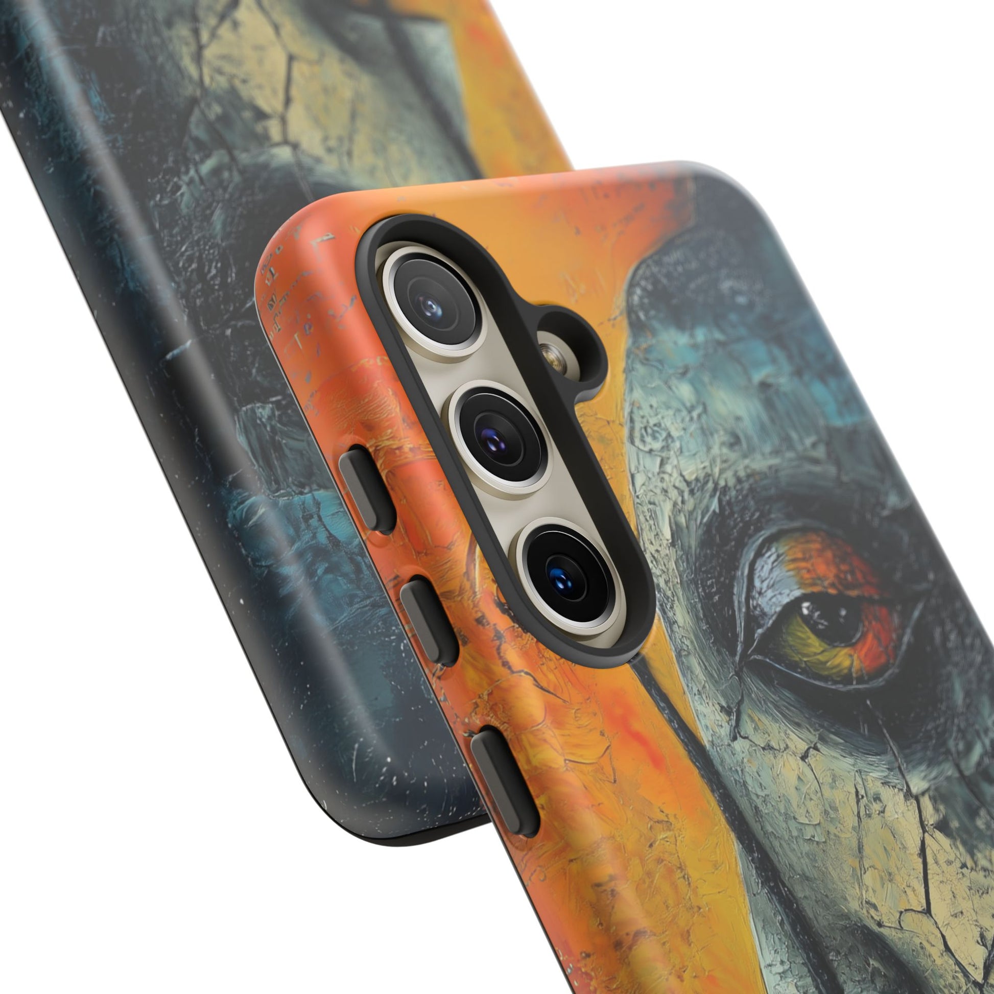 Surrealist Art Phone Case Salvador Dali Style Face Tough Case Unique Artistic 3D Textured Look Surrealism Gift Art iPhone 13 14 15 16
