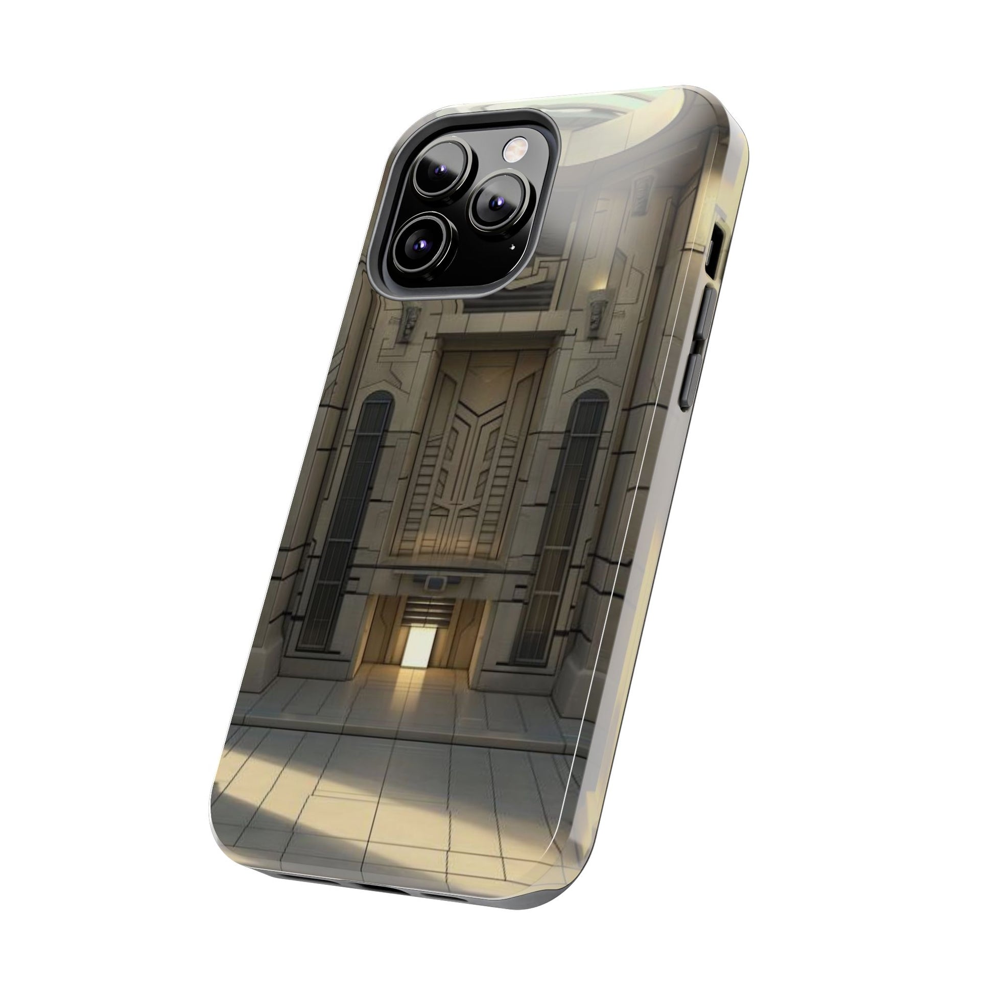 Durable Phone Case - Frank Lloyd Wright Style Room - Tough Architectural Design iPhone/Android Cover - Unique Art Deco Protection Accessory
