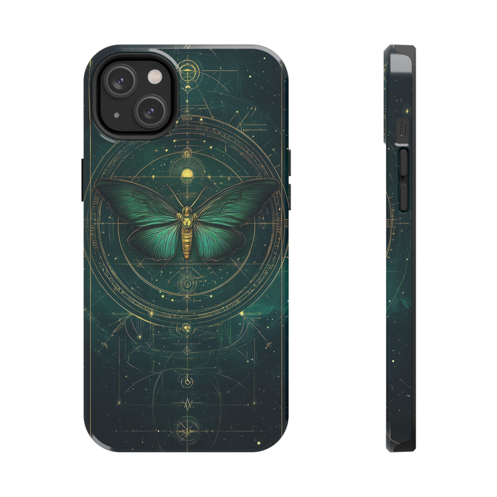 Celestial Dark Academia Phone Case, Magical Moth Vintage  Witchcraft iPhone Cover, Esoteric Nature Art, iPhone 15 Pro Max, iPhone 14 Pro