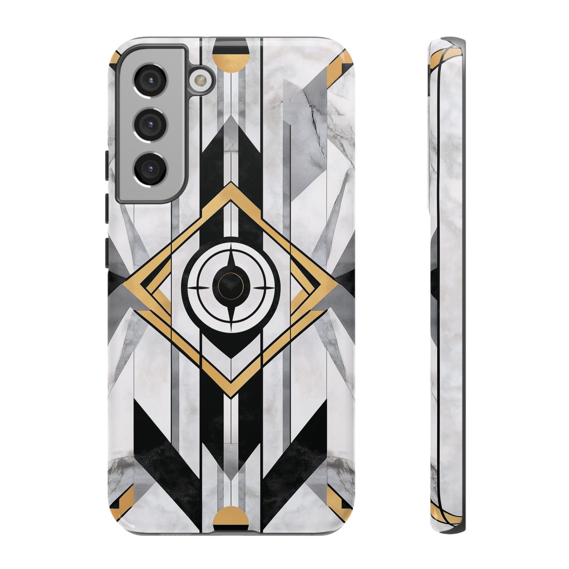 Frank Lloyd Wright Inspired White Phone Case Geometric Stained Glass Art Deco Great Gatsby 13 14 15 16 iPhone Pro Max Galaxy Pixel