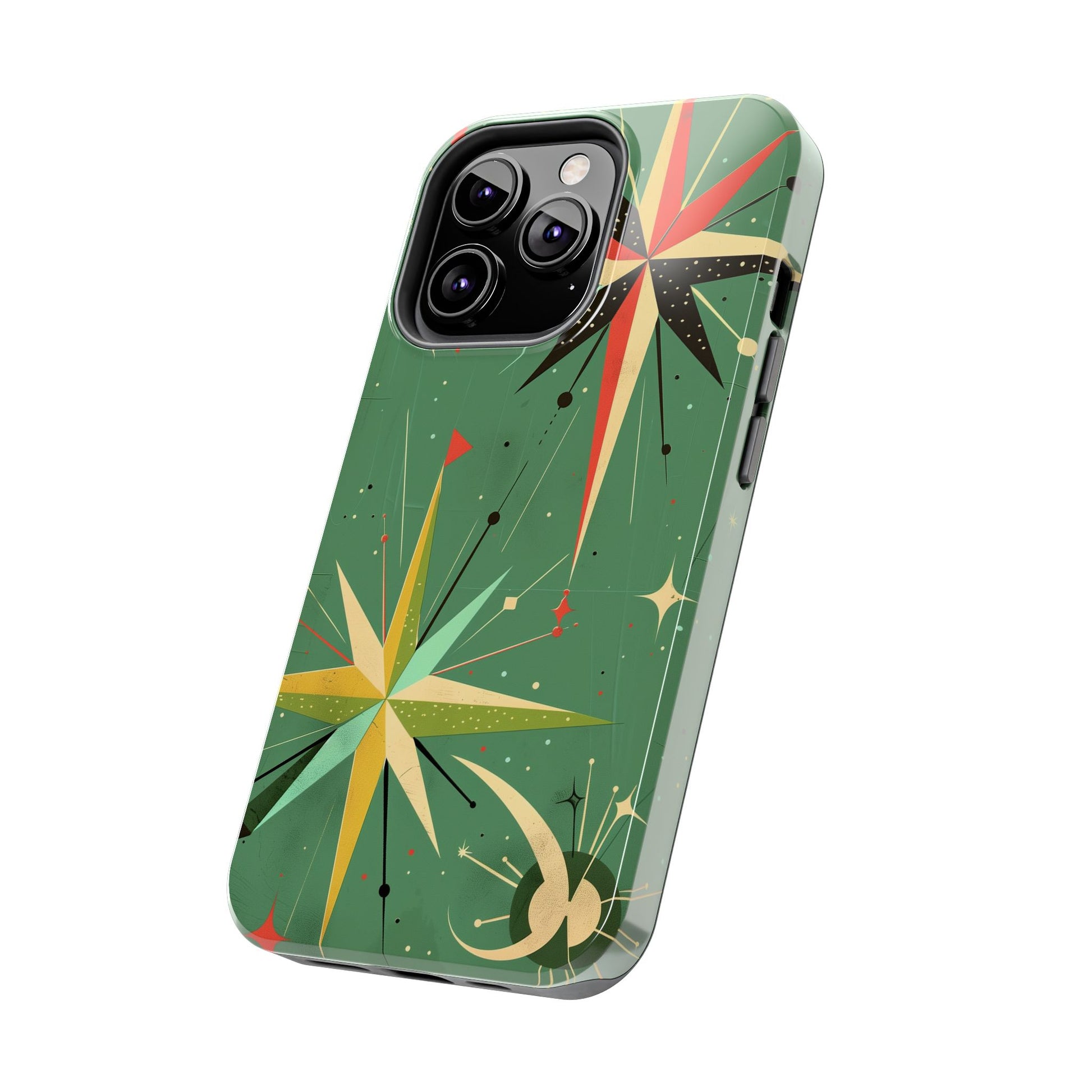 Mid Century Modern Star Design Phone Case, Earth Tone Colors, Retro Style Smartphone Cover, Vintage Phone Case, iPhone 14 Case, Apple iPhone