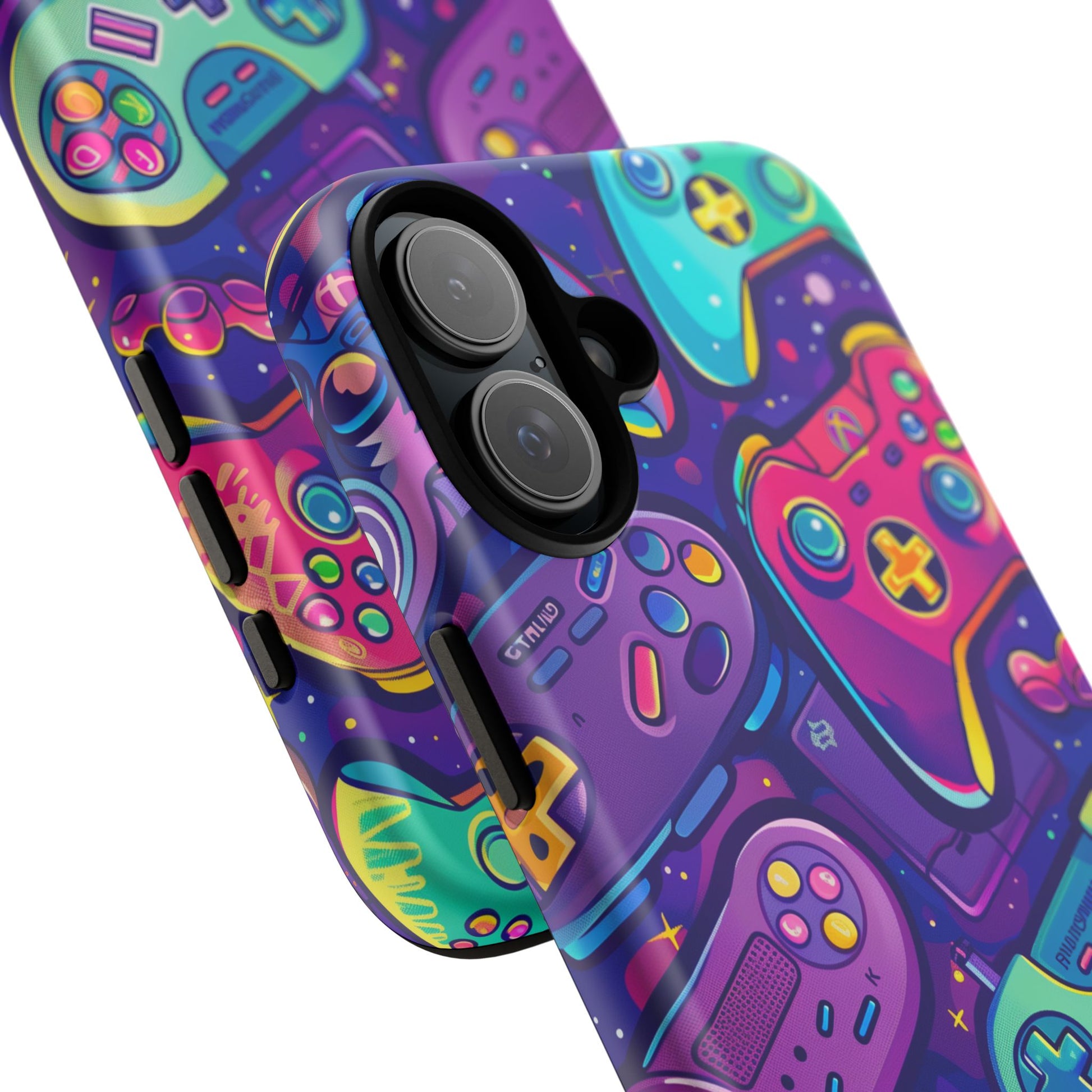 Lisa Frank Style Video Game Controller Android Phone Case, Retro Gamer Gift, Colorful Gaming Accessory