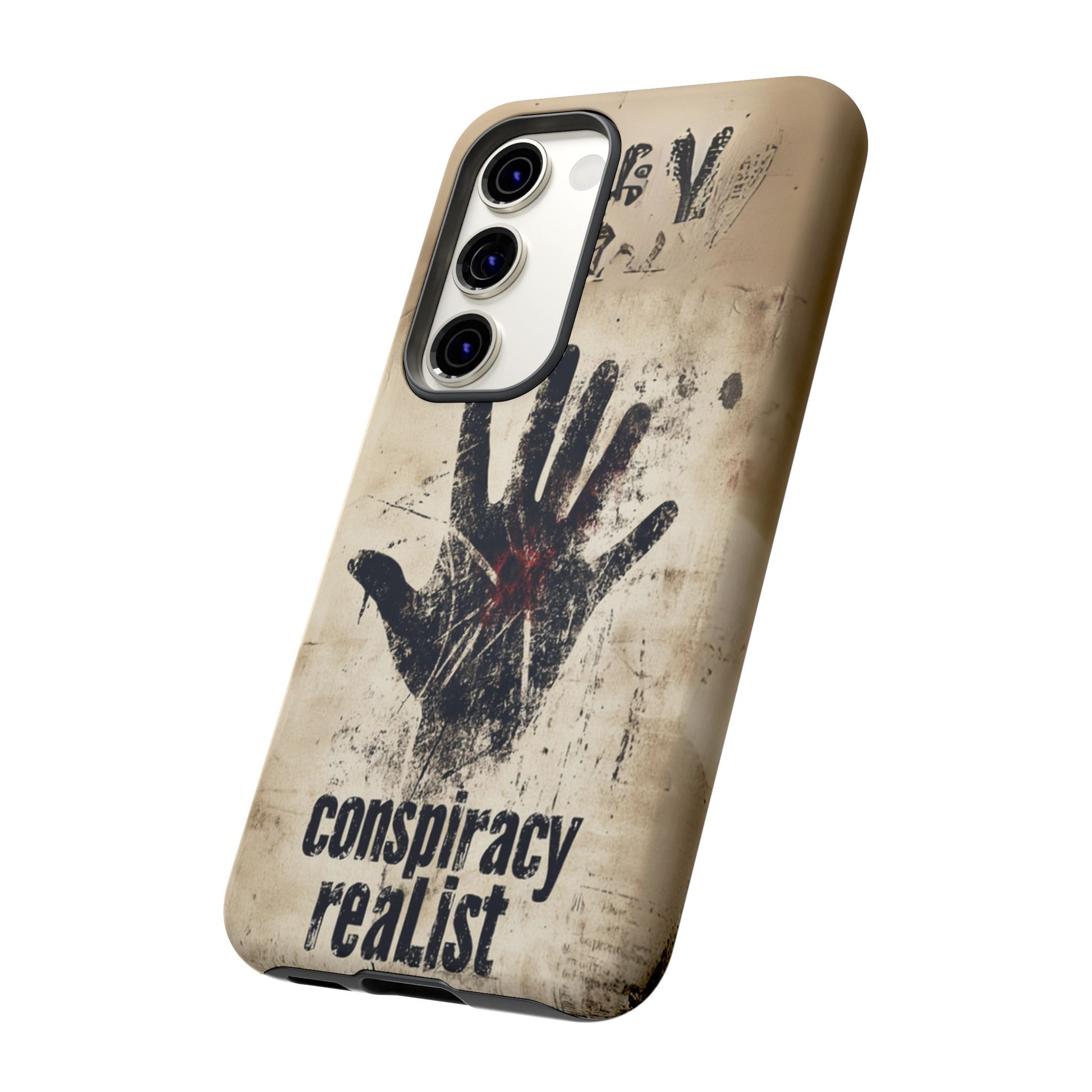 Conspiracy Theories Paranormal Mystery UFO X-Files Inspired Ghostly Hand Conspiracy Realist Cryptid iPhone 13 14 15 16 Pro Max Galaxy Pixel